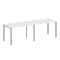 Стол-станция METALL SYSTEM на 2 раб.места на П-образном м/к  БП.СМ-2.2  2400*720*750